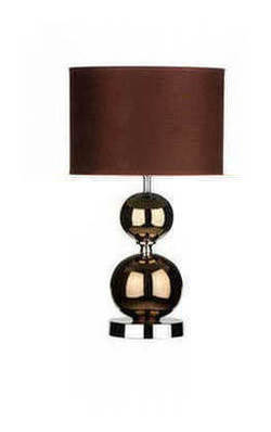 Table Lamp with Copper Ceramic Balls.